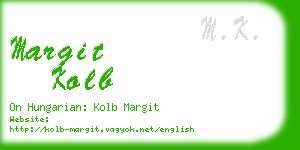 margit kolb business card